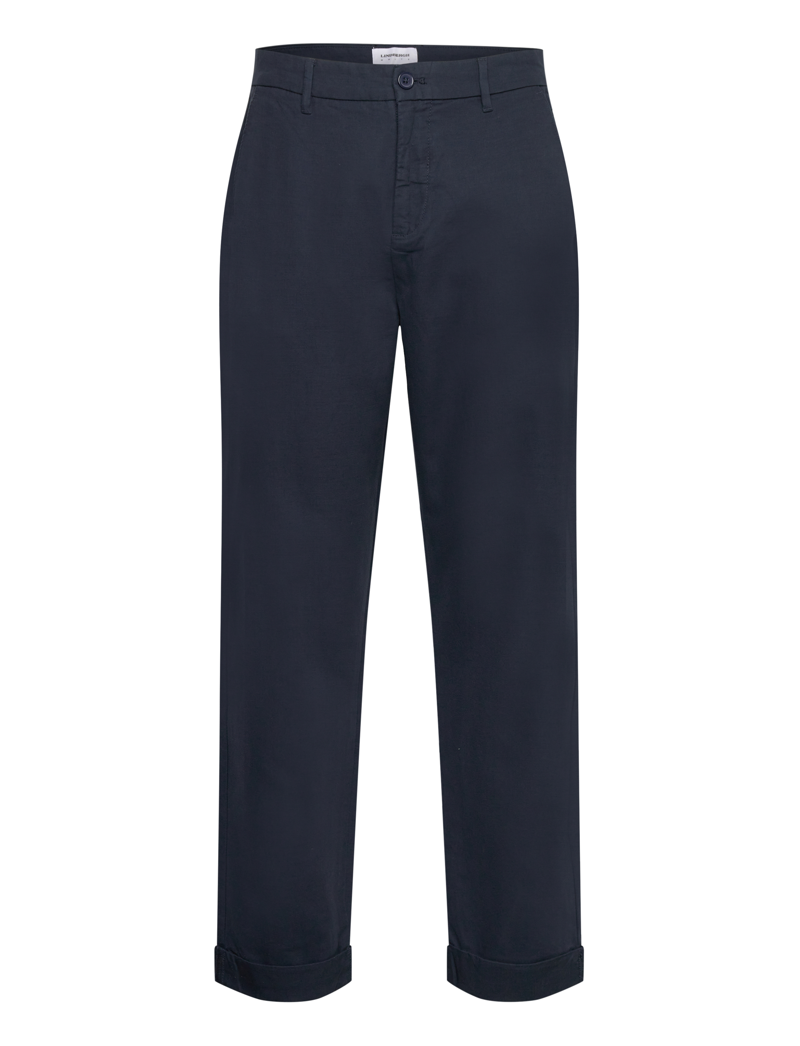 LINDBERGH Wide Fit Twill Hosen Navy - M - Herren