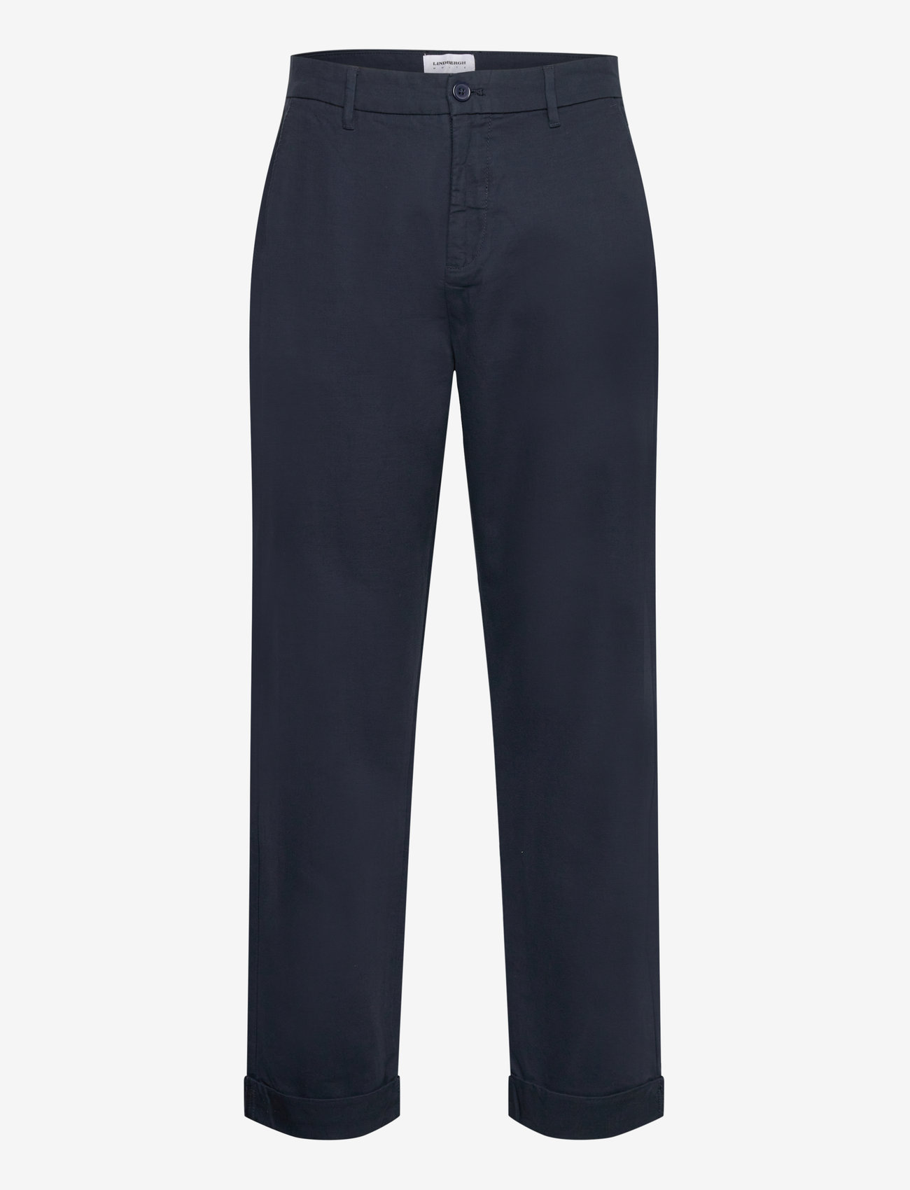 Lindbergh - Wide fit twill pants - chinosy - navy - 1
