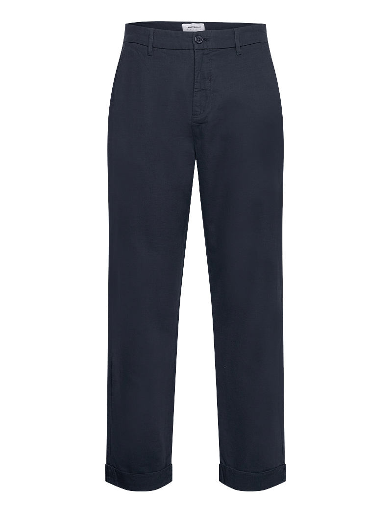 Lindbergh - Wide fit twill pants - chinos - navy - 1