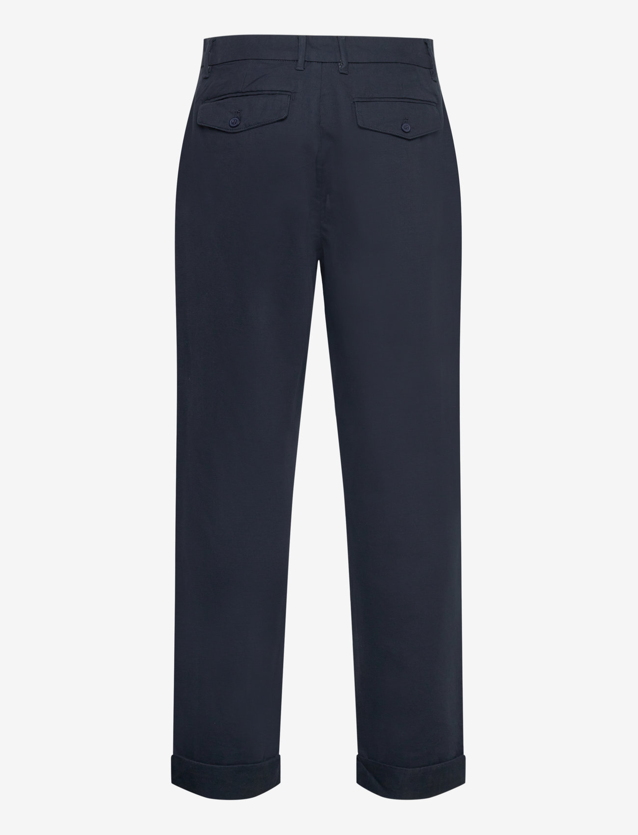 Lindbergh - Wide fit twill pants - chinosy - navy - 2