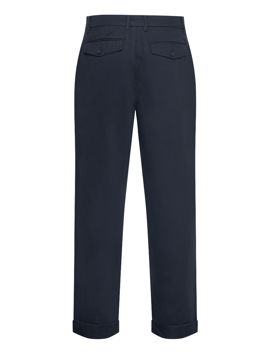 Lindbergh - Wide fit twill pants - chinos - navy - 2
