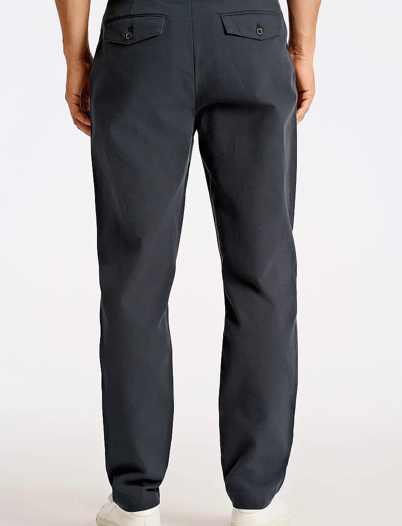 Lindbergh - Wide fit twill pants - chinos - navy - 3