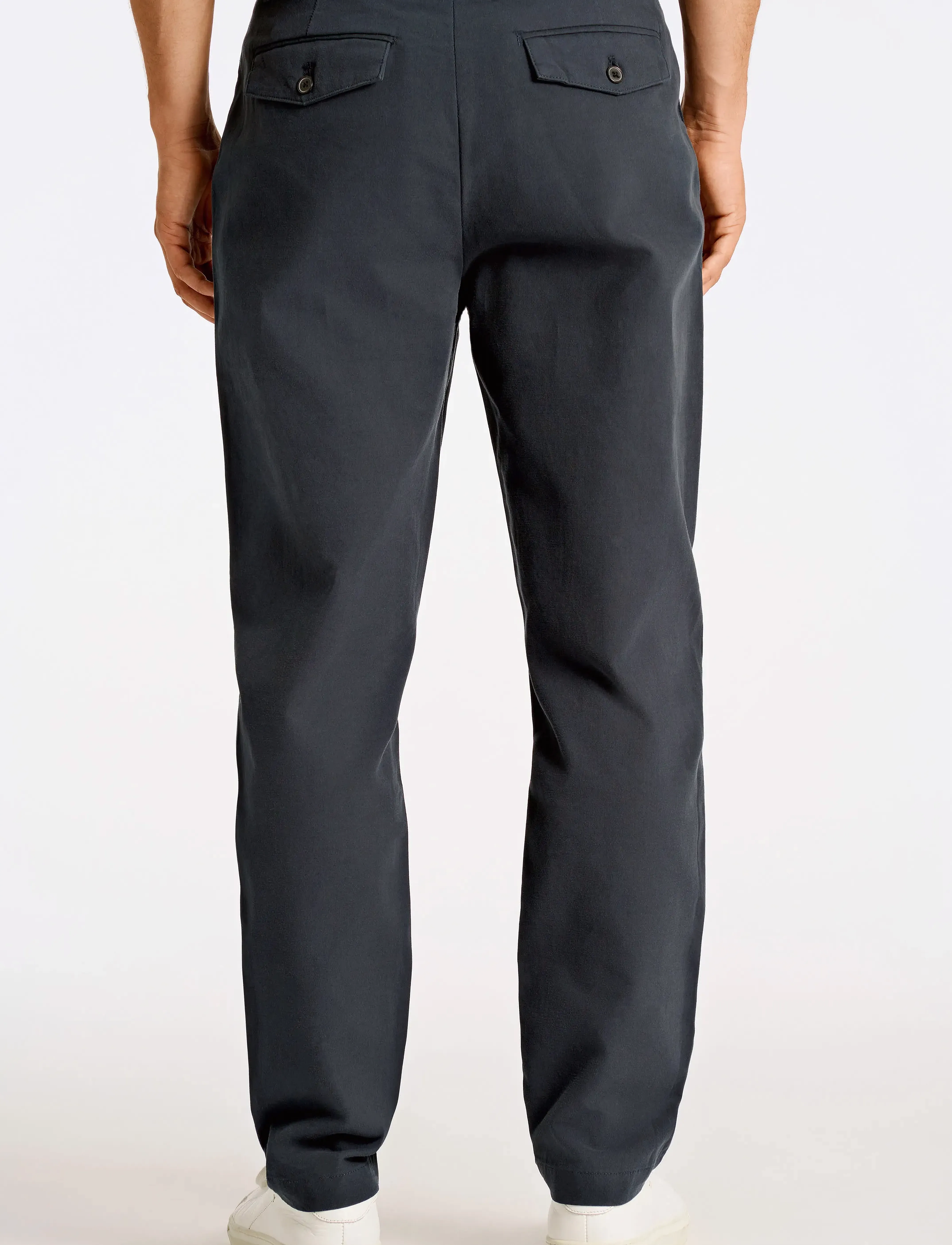 Lindbergh - Wide fit twill pants - chinos - navy - 3
