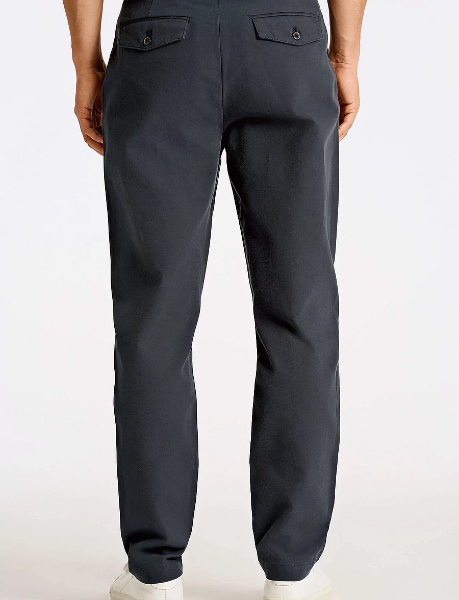 Lindbergh - Wide fit twill pants - chinos - navy - 3