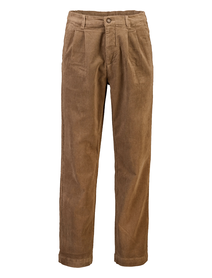 Lindbergh - Wide fit corduroy pants - chinos - lt sand - 1