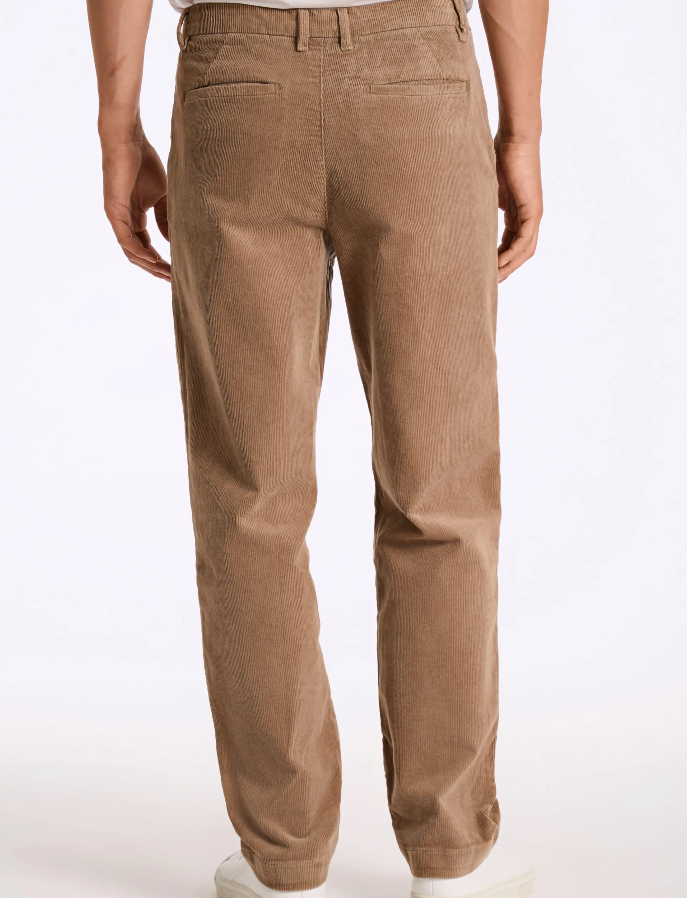 Lindbergh - Wide fit corduroy pants - lt sand - 4