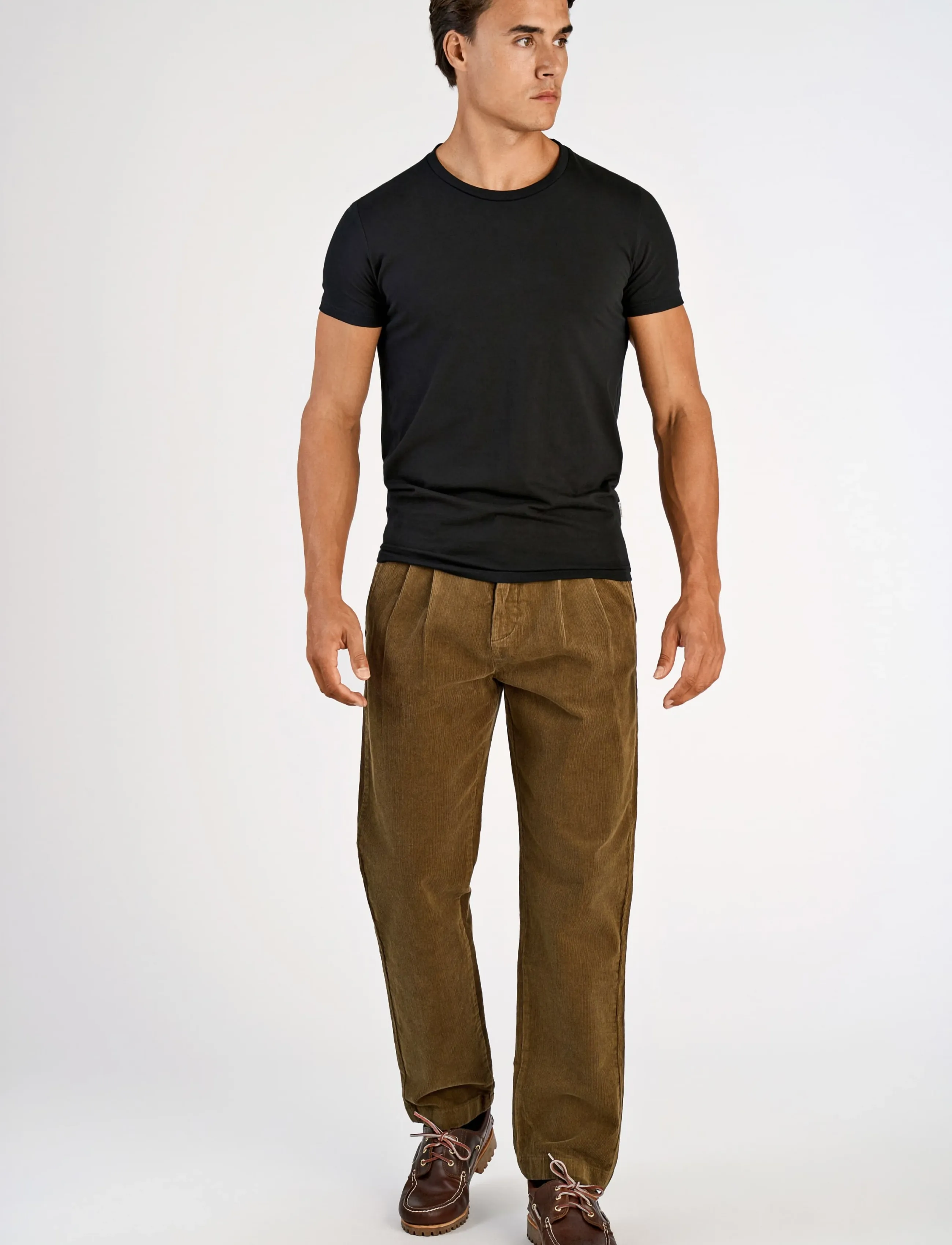 Lindbergh Wide fit corduroy pants - Lindbergh - SAND / khaki/green