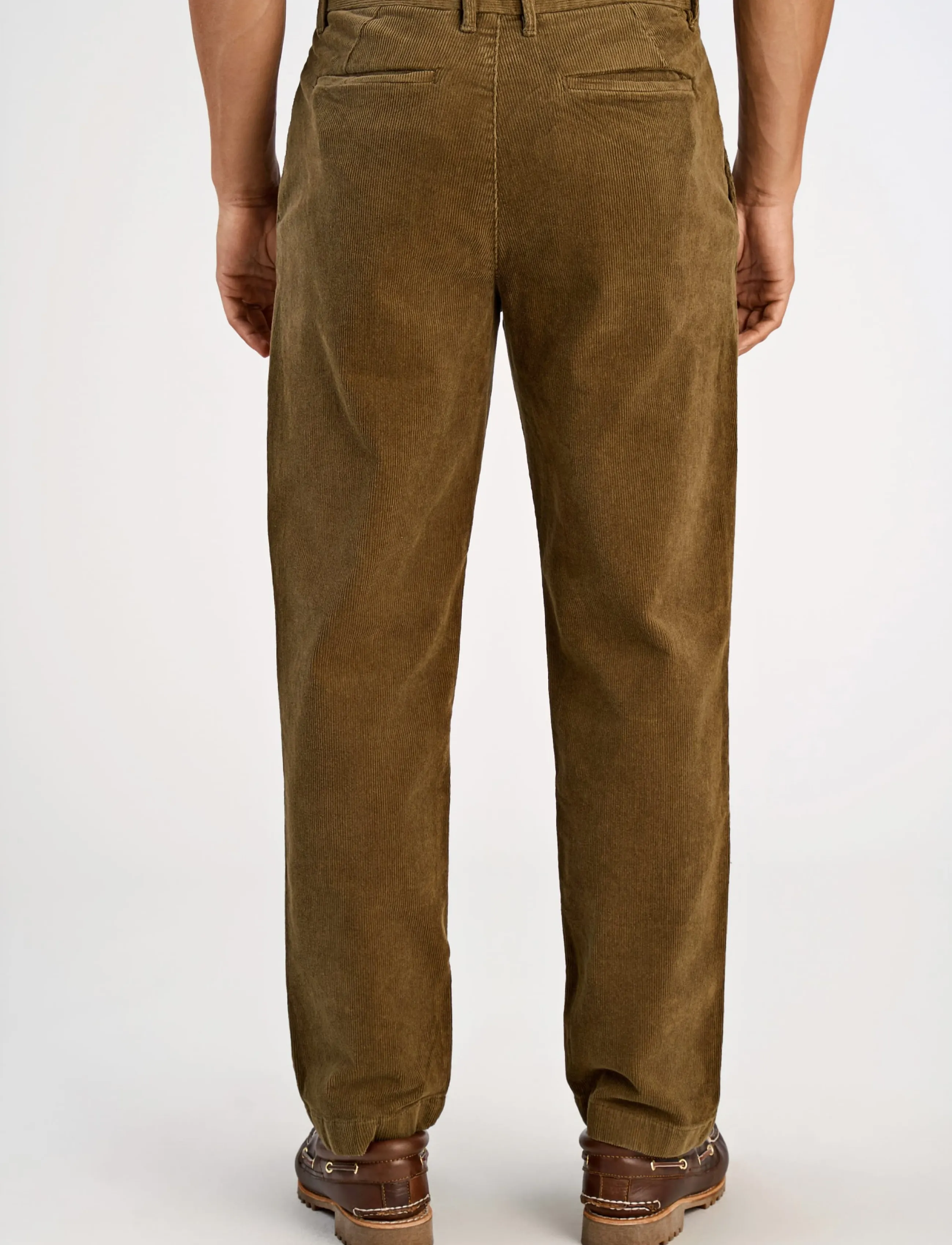 Lindbergh - Wide fit corduroy pants - sand - 4
