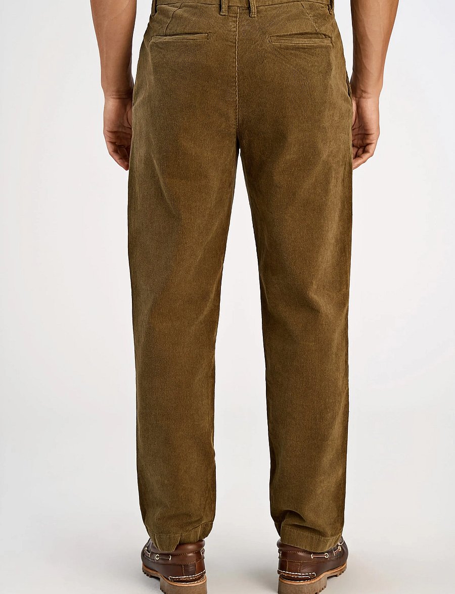 Lindbergh - Wide fit corduroy pants - chinos - sand - 4