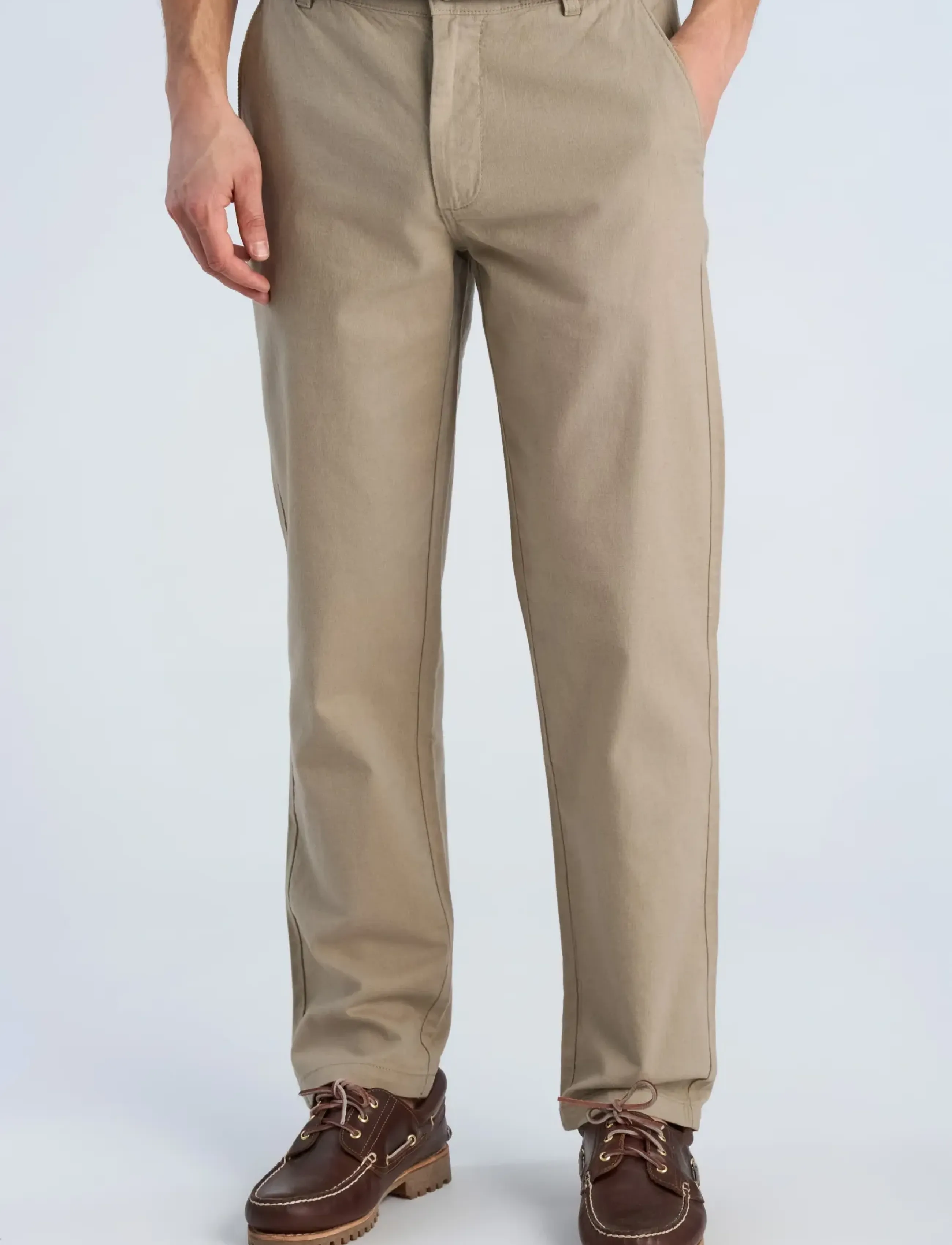 Lindbergh - Linen pants - linased püksid - mid stone - 3