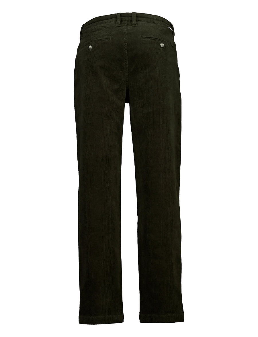 Lindbergh - Superflex corduroy chino pants - chinos - army - 2