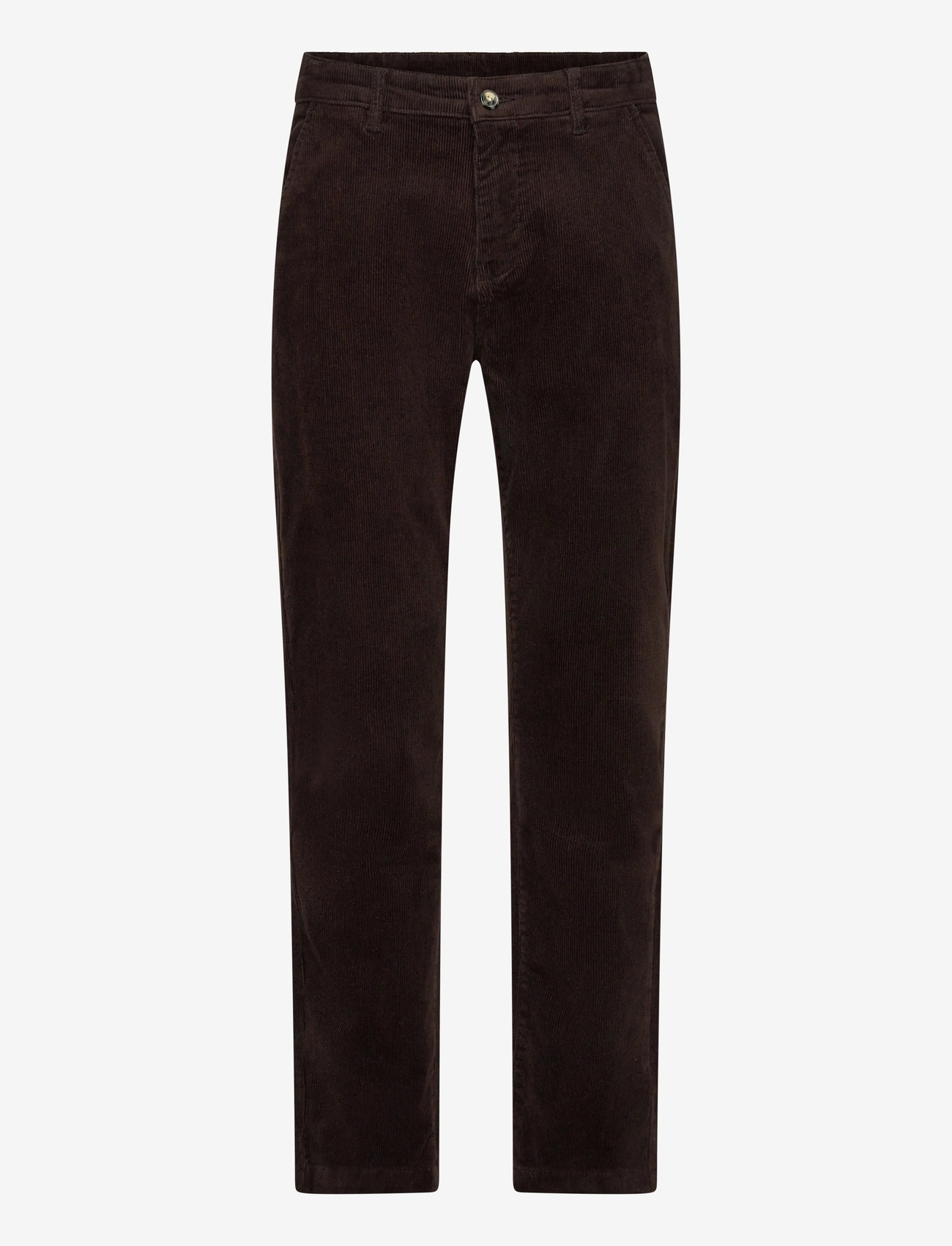 Lindbergh - Superflex corduroy chino pants - chinos - dk brown - 1