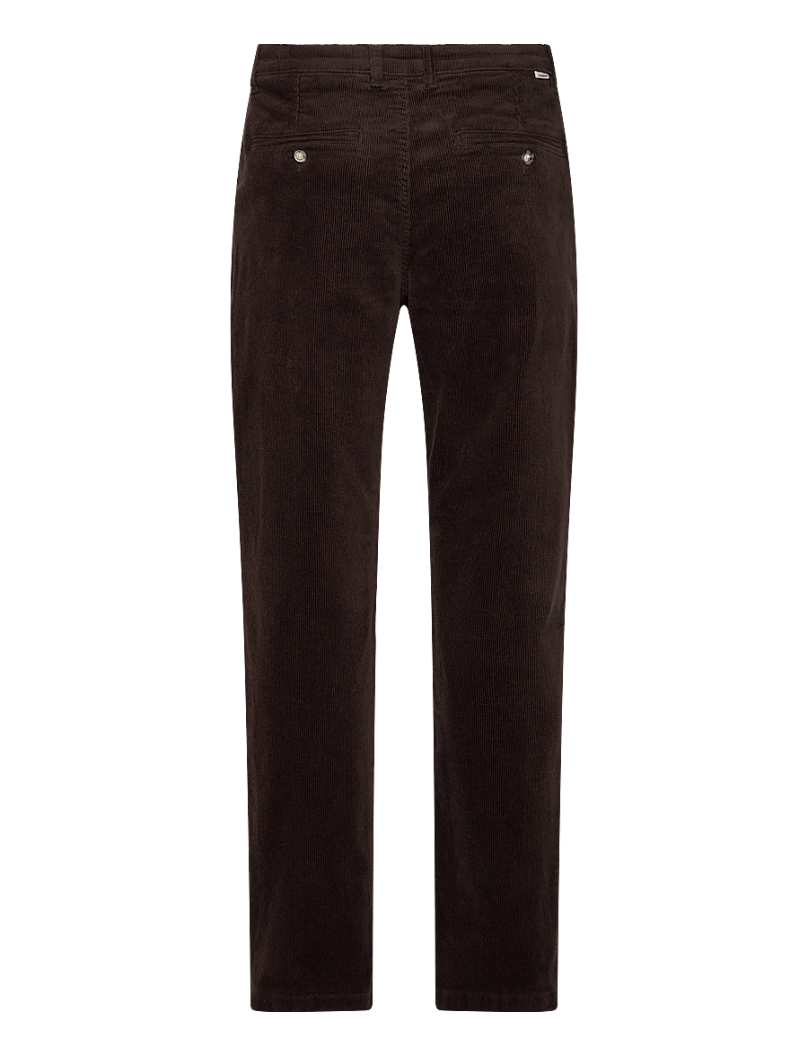 Lindbergh - Superflex corduroy chino pants - chinos - dk brown - 2