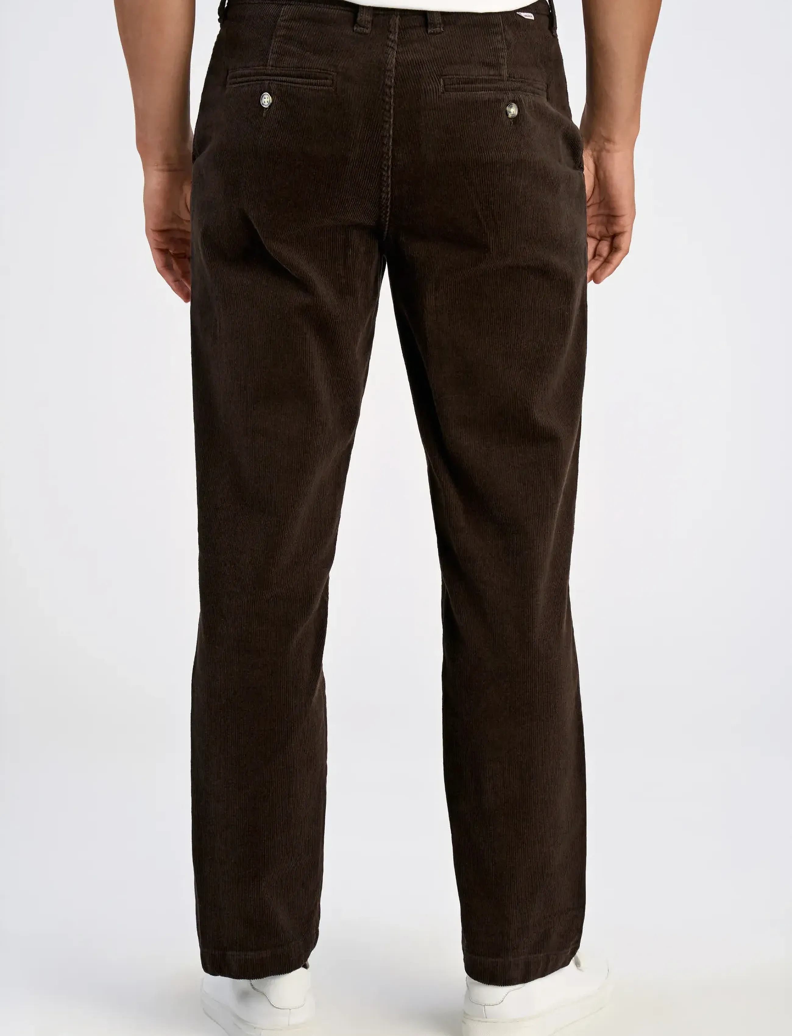 Lindbergh - Superflex corduroy chino pants - chinos - dk brown - 3