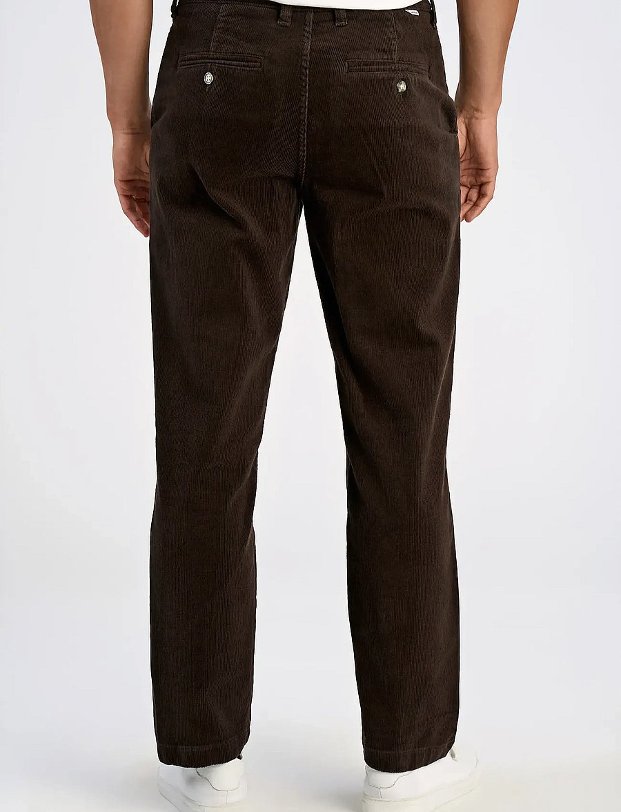 Lindbergh - Superflex corduroy chino pants - chinos - dk brown - 3
