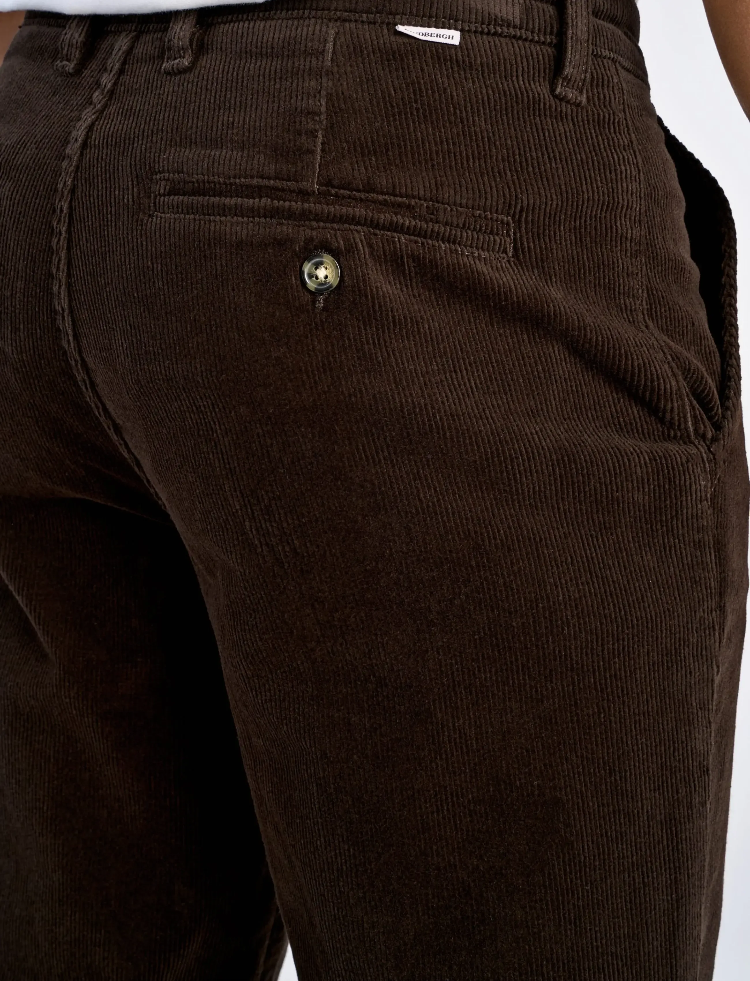 Lindbergh - Superflex corduroy chino pants - chinos - dk brown - 5