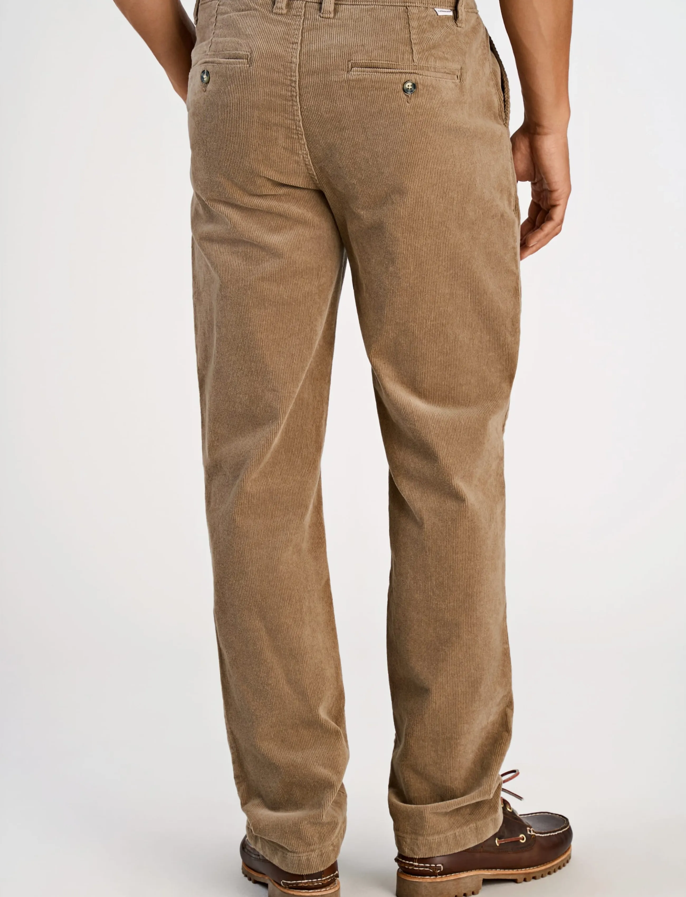 Lindbergh - Superflex corduroy chino pants - chinos - lt sand - 4