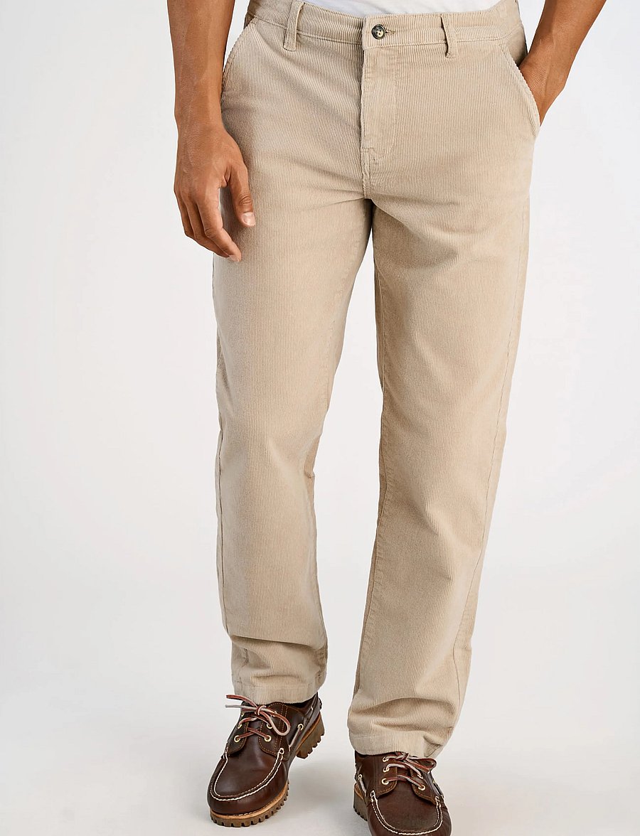 Lindbergh - Superflex corduroy chino pants - chino-püksid - lt stone - 3