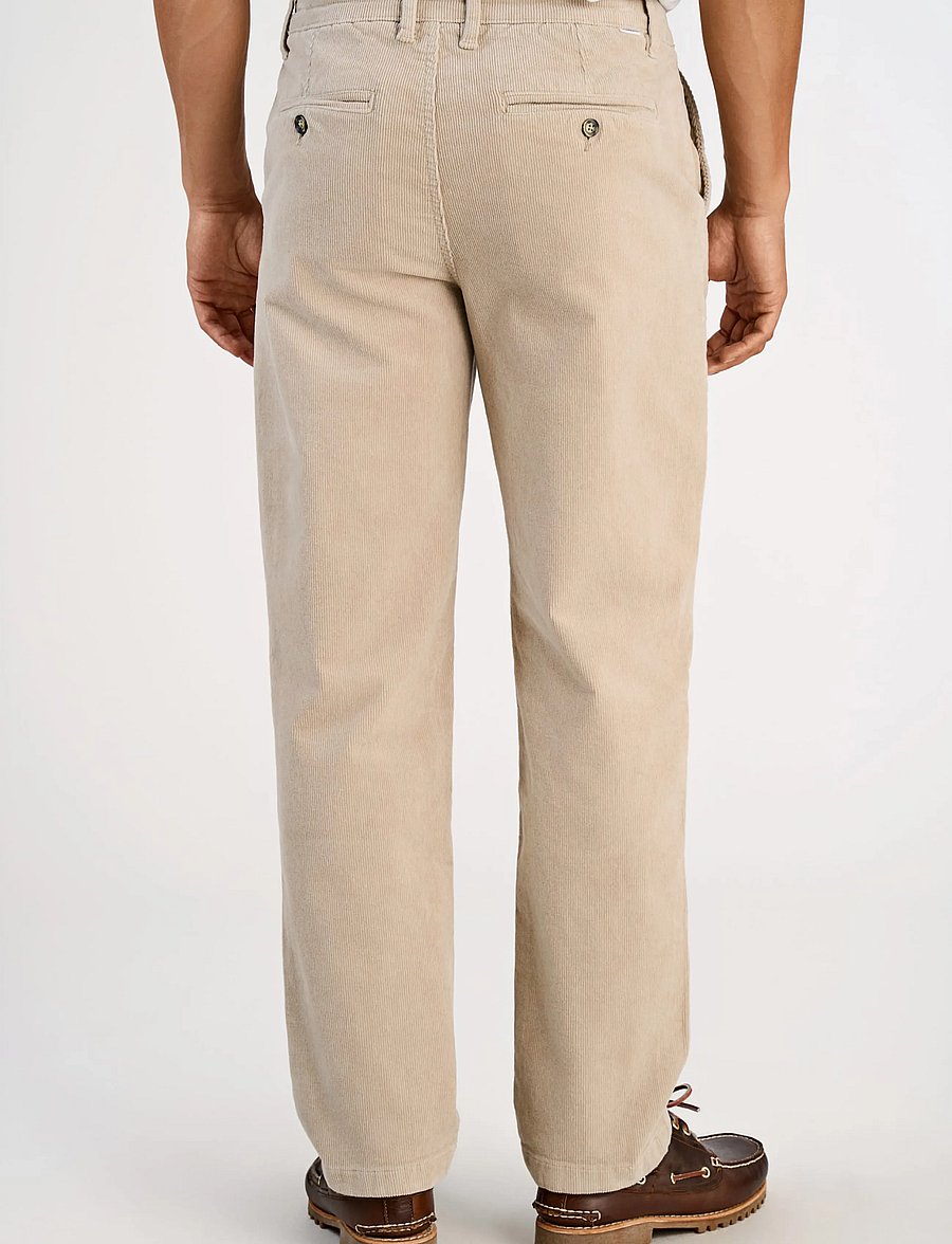 Lindbergh - Superflex corduroy chino pants - chino-püksid - lt stone - 4