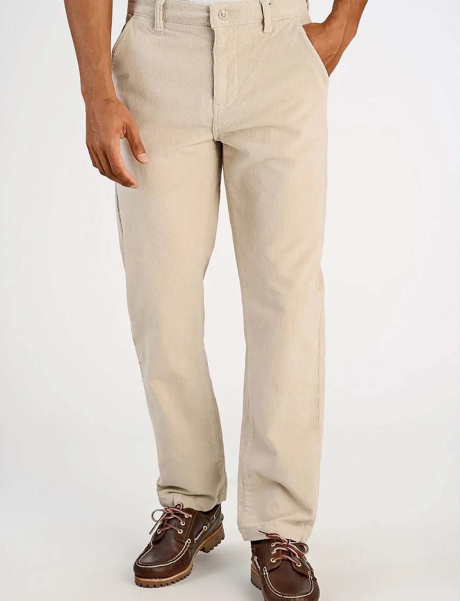 Lindbergh - Superflex corduroy chino pants - chinos - lt stone grey - 3