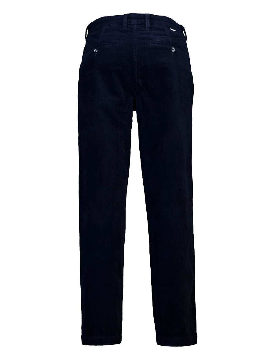 Lindbergh - Superflex corduroy chino pants - chinos - navy - 3