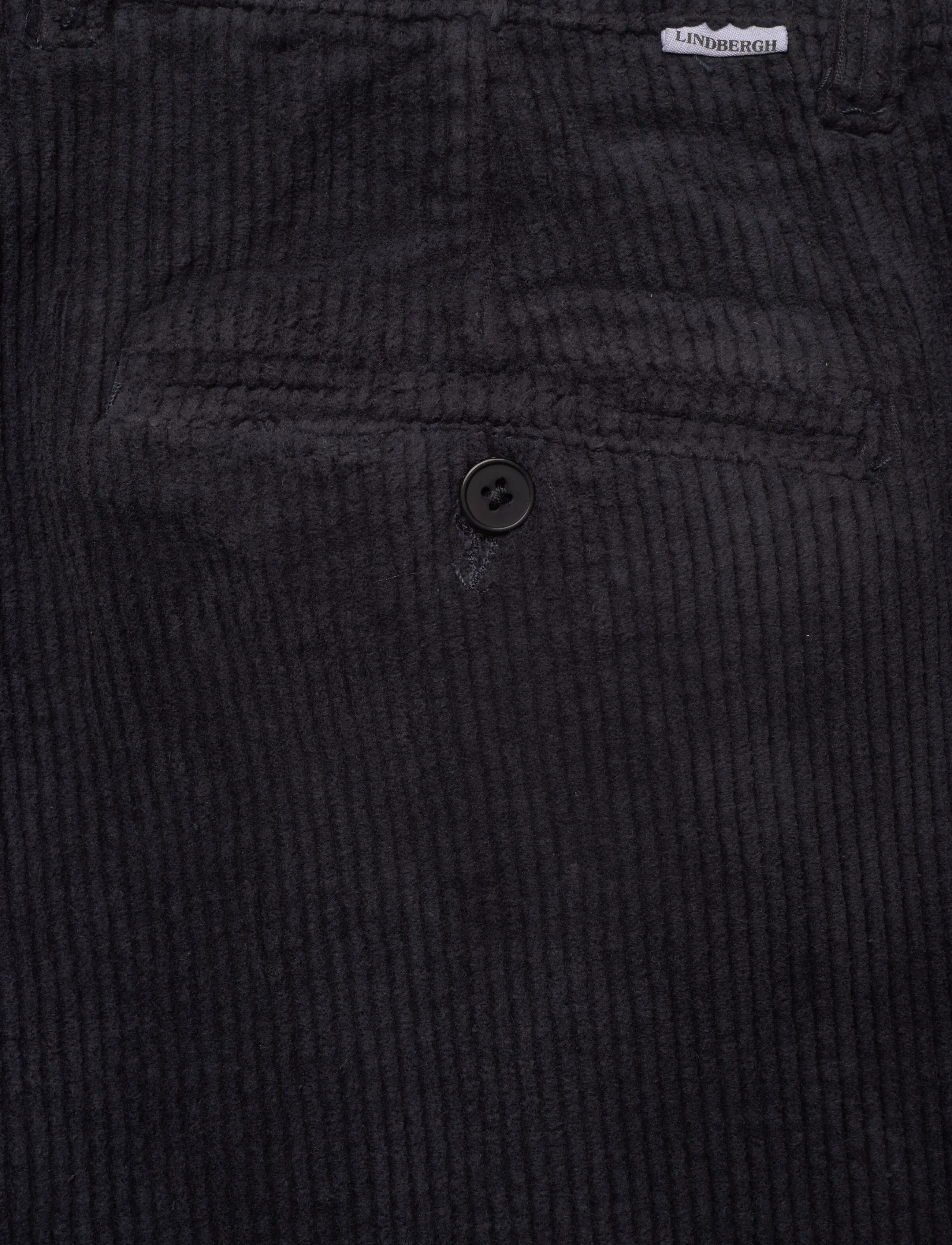 Lindbergh - Superflex corduroy chino pants - chinos - navy - 4