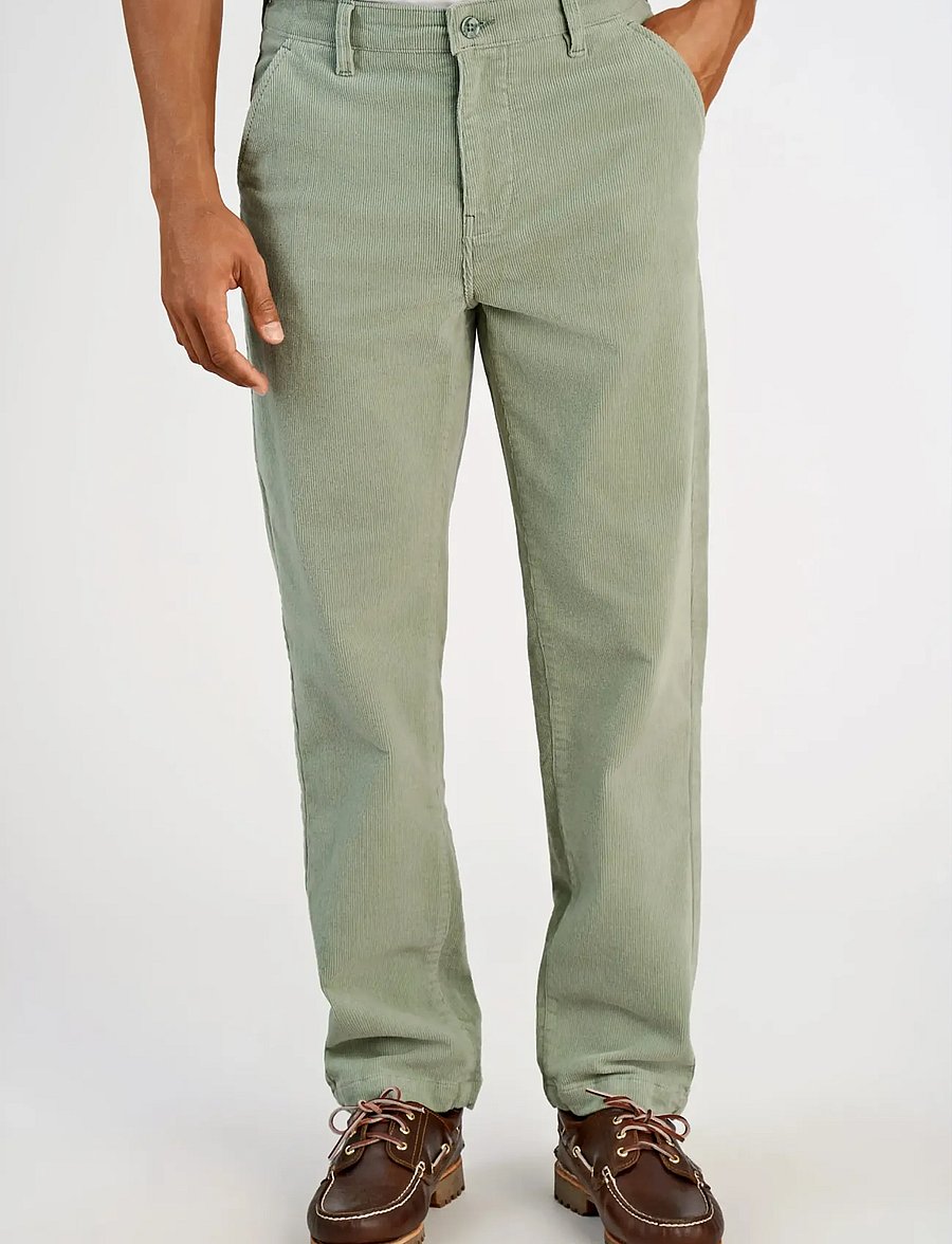 Lindbergh - Superflex corduroy chino pants - chino-püksid - sage green - 3