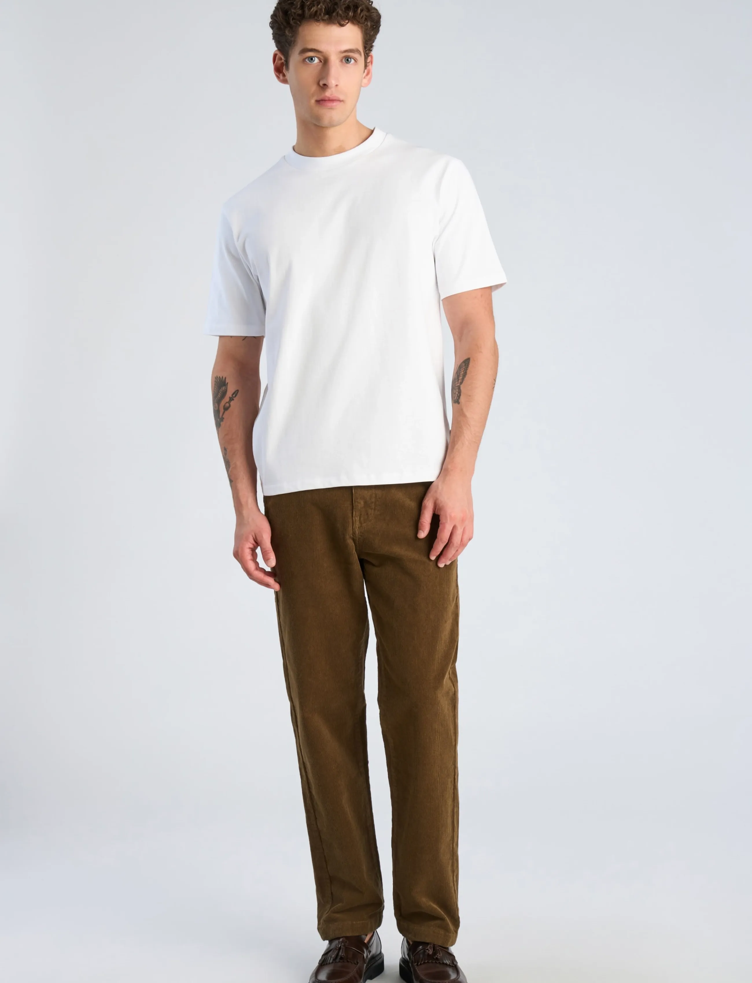Lindbergh Superflex Corduroy Chino Pants, 33 x 32, Trousers, Braun - Casual, Männerswear