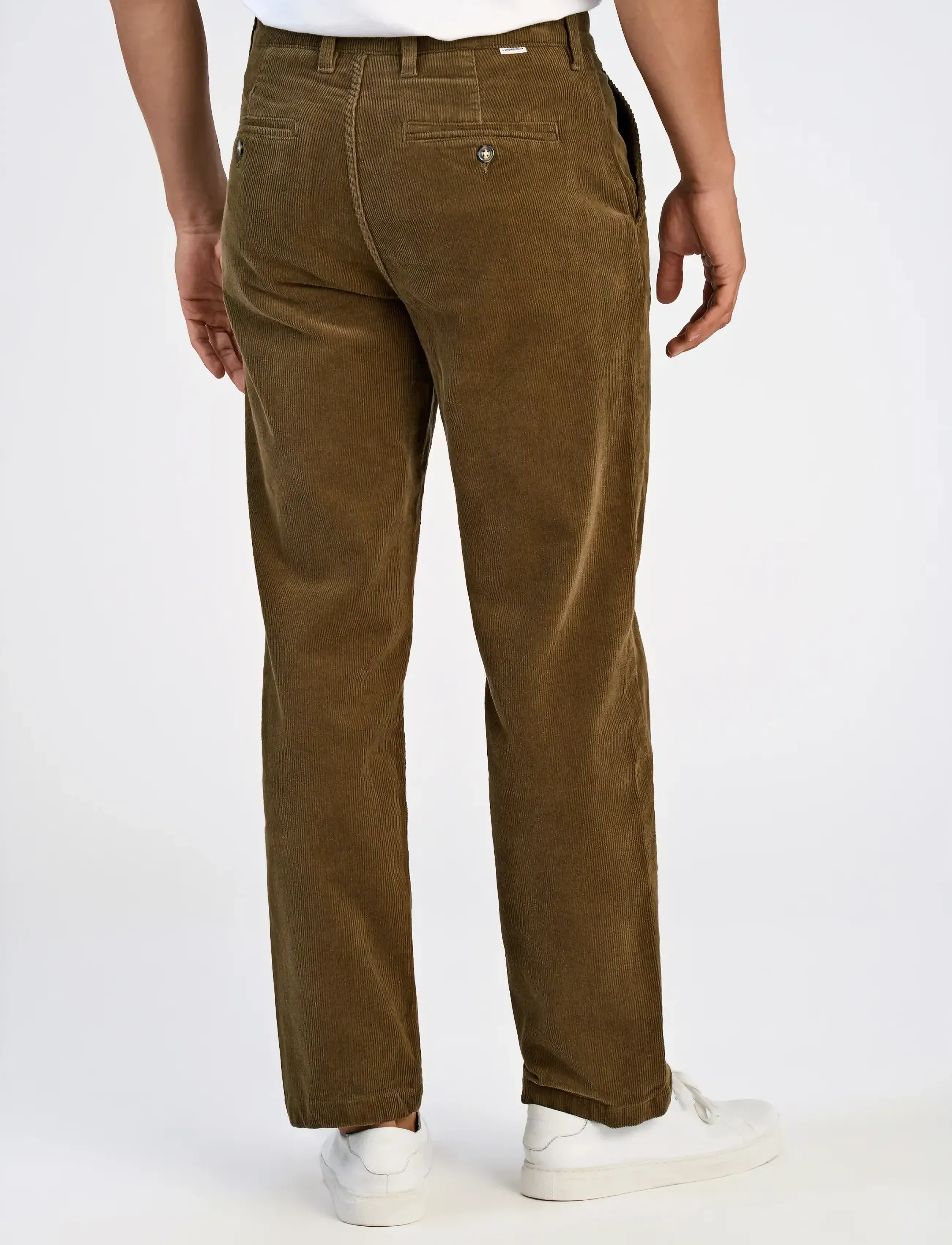 Lindbergh - Superflex corduroy chino pants - chinos - sand - 3