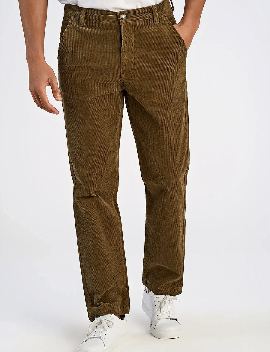 Lindbergh - Superflex corduroy chino pants - chinos - sand - 4