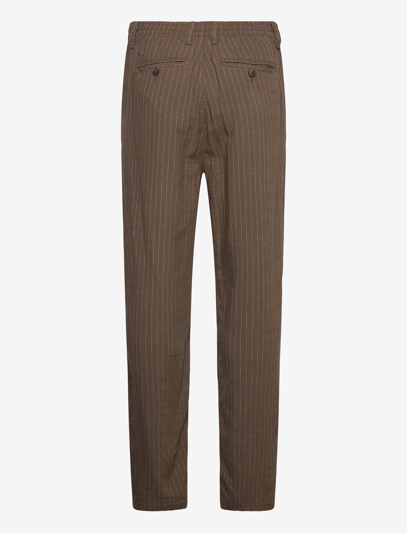 Lindbergh - Linen woven striped pants - linnebyxor - dk stone - 2