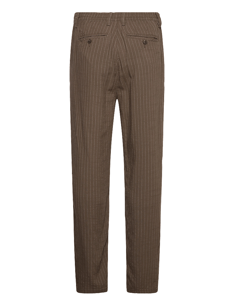 Lindbergh - Linen woven striped pants - linased püksid - dk stone - 2