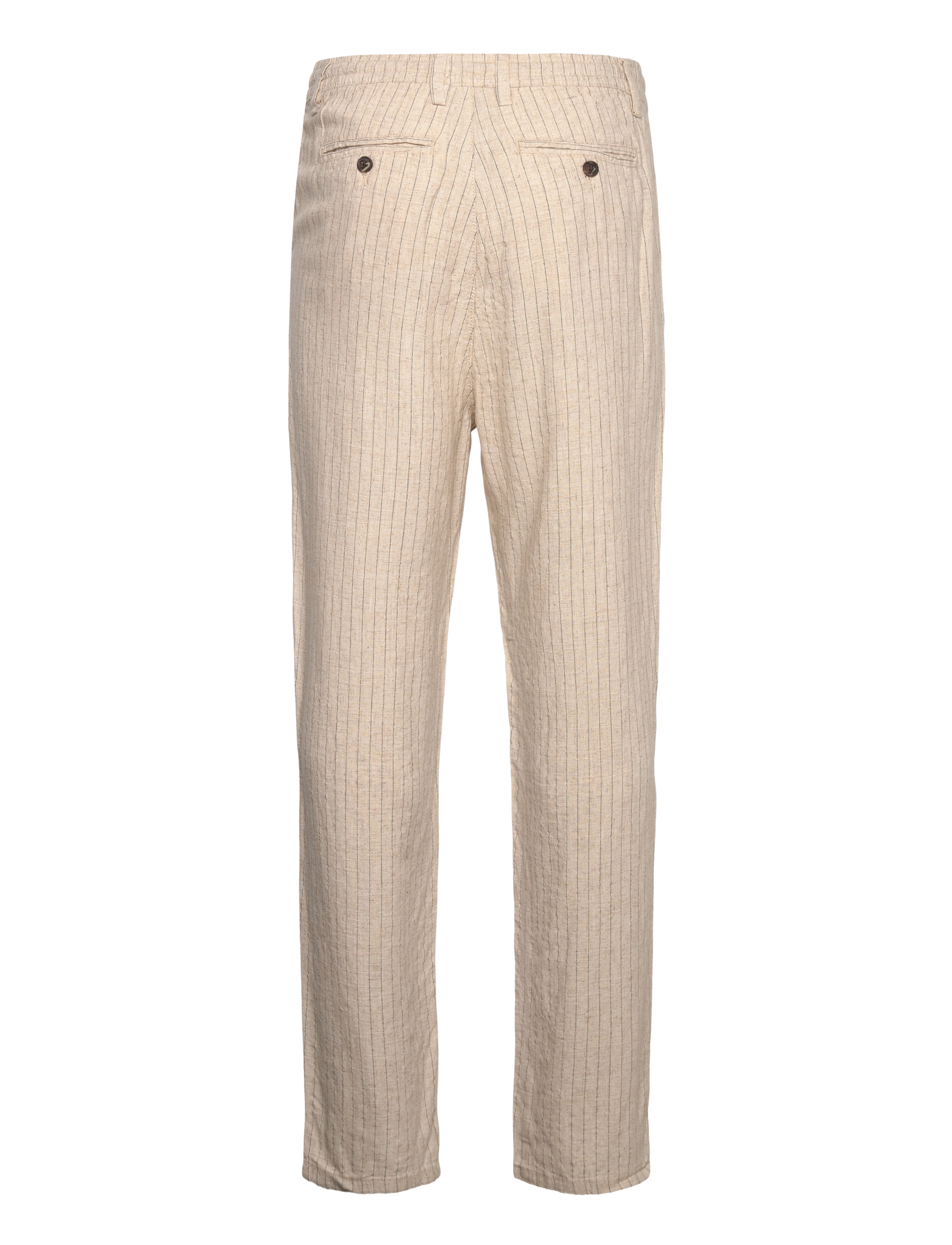 Lindbergh - Linen woven striped pants - vacation essentials - lt stone - 2