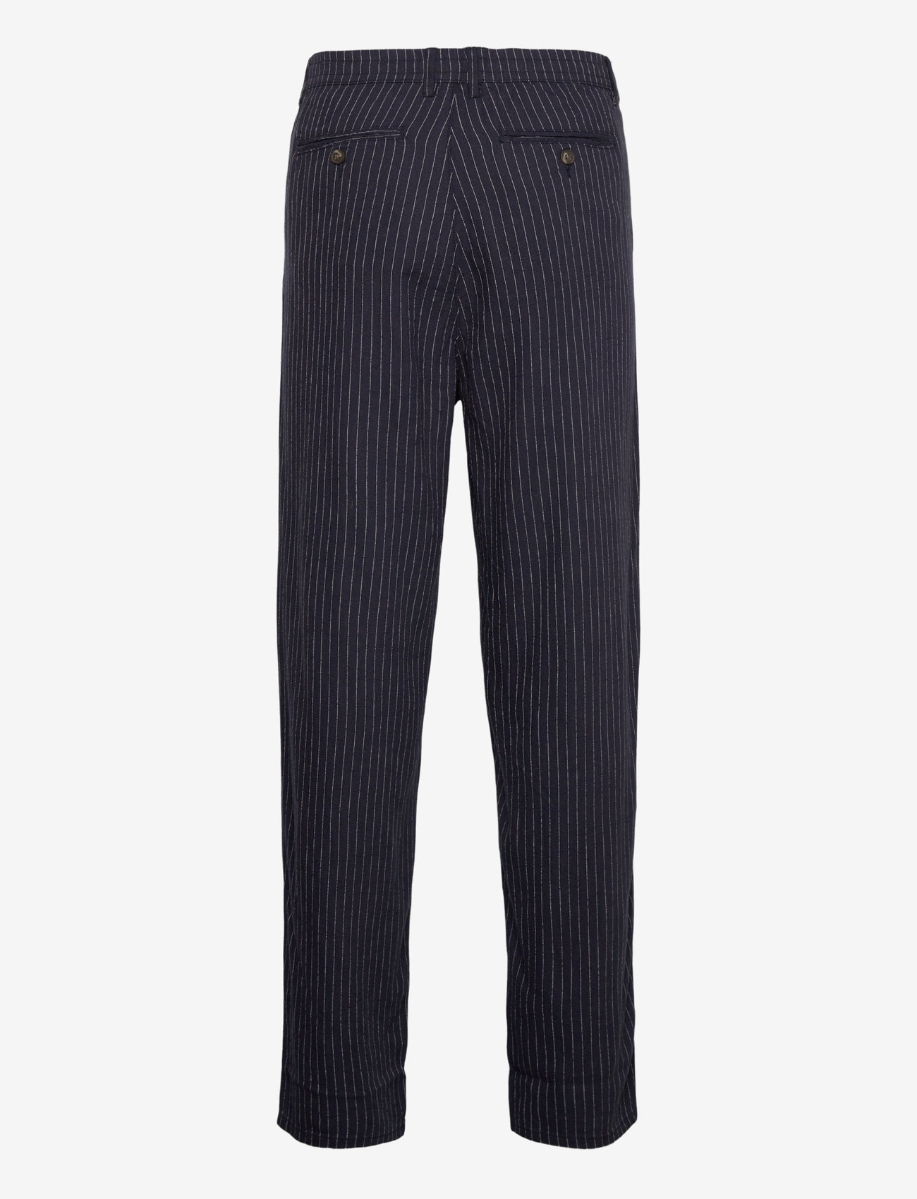 Lindbergh - Linen woven striped pants - linased püksid - navy - 2