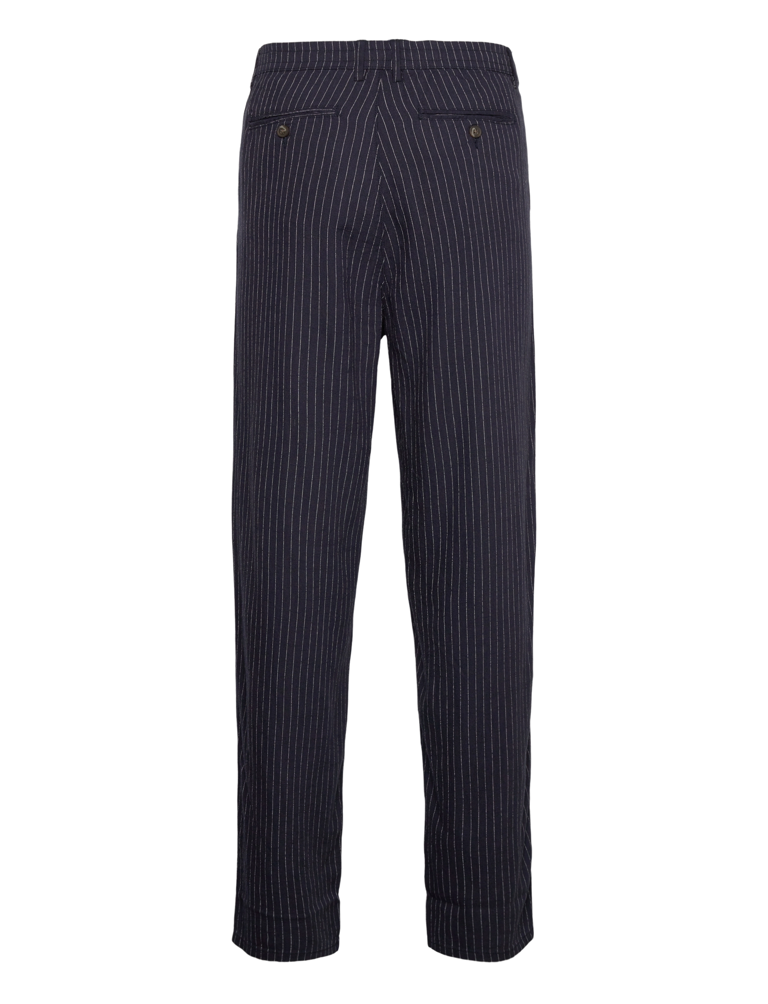 Lindbergh - Linen woven striped pants - linen trousers - navy - 2