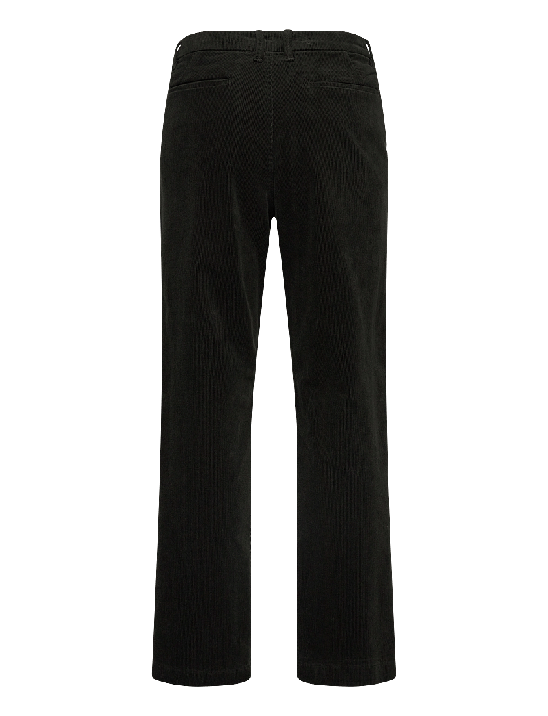 Lindbergh - Wide fit corduroy pants - chinos - dk army - 1