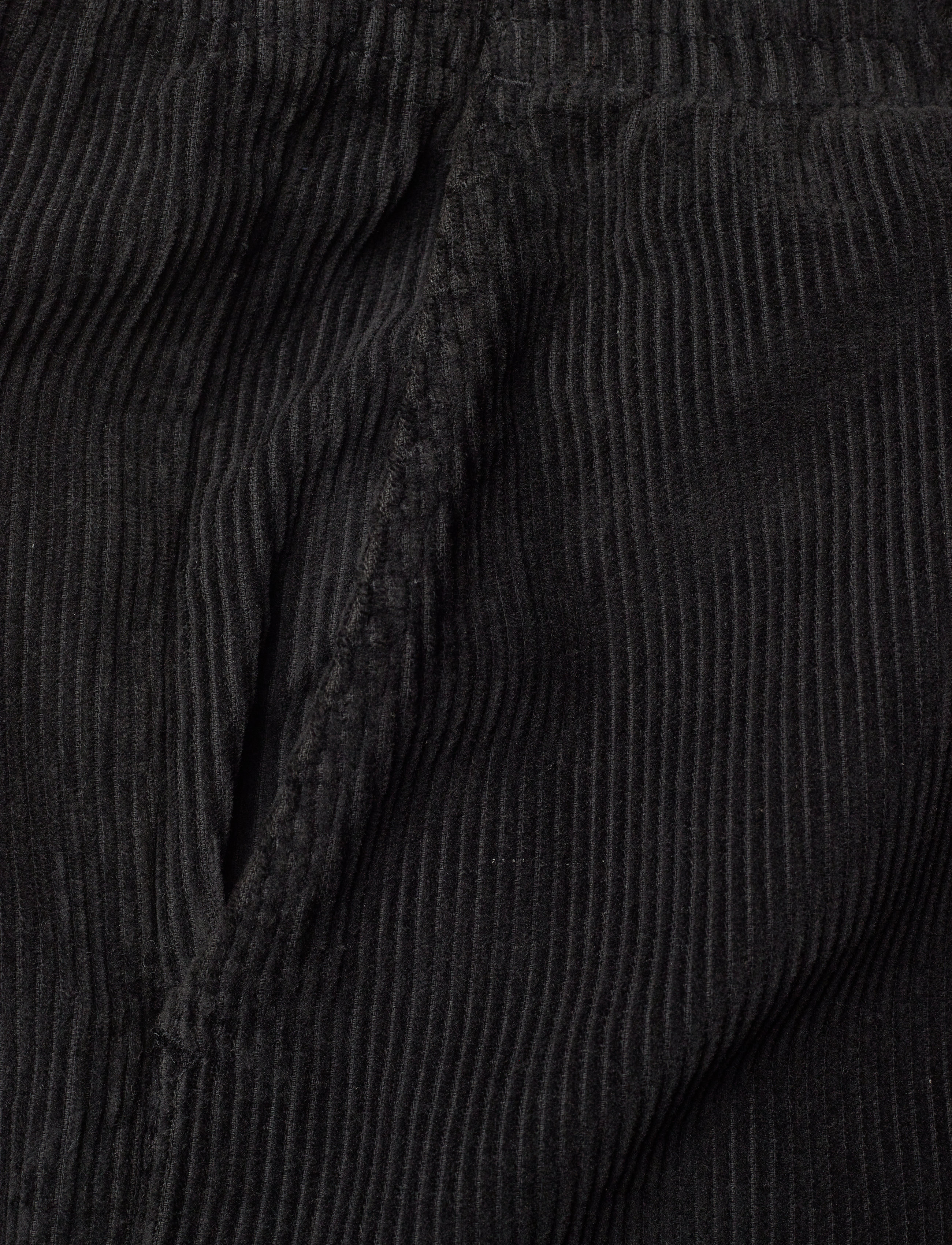 Lindbergh - Elastic waist corduroy pants - black - 2