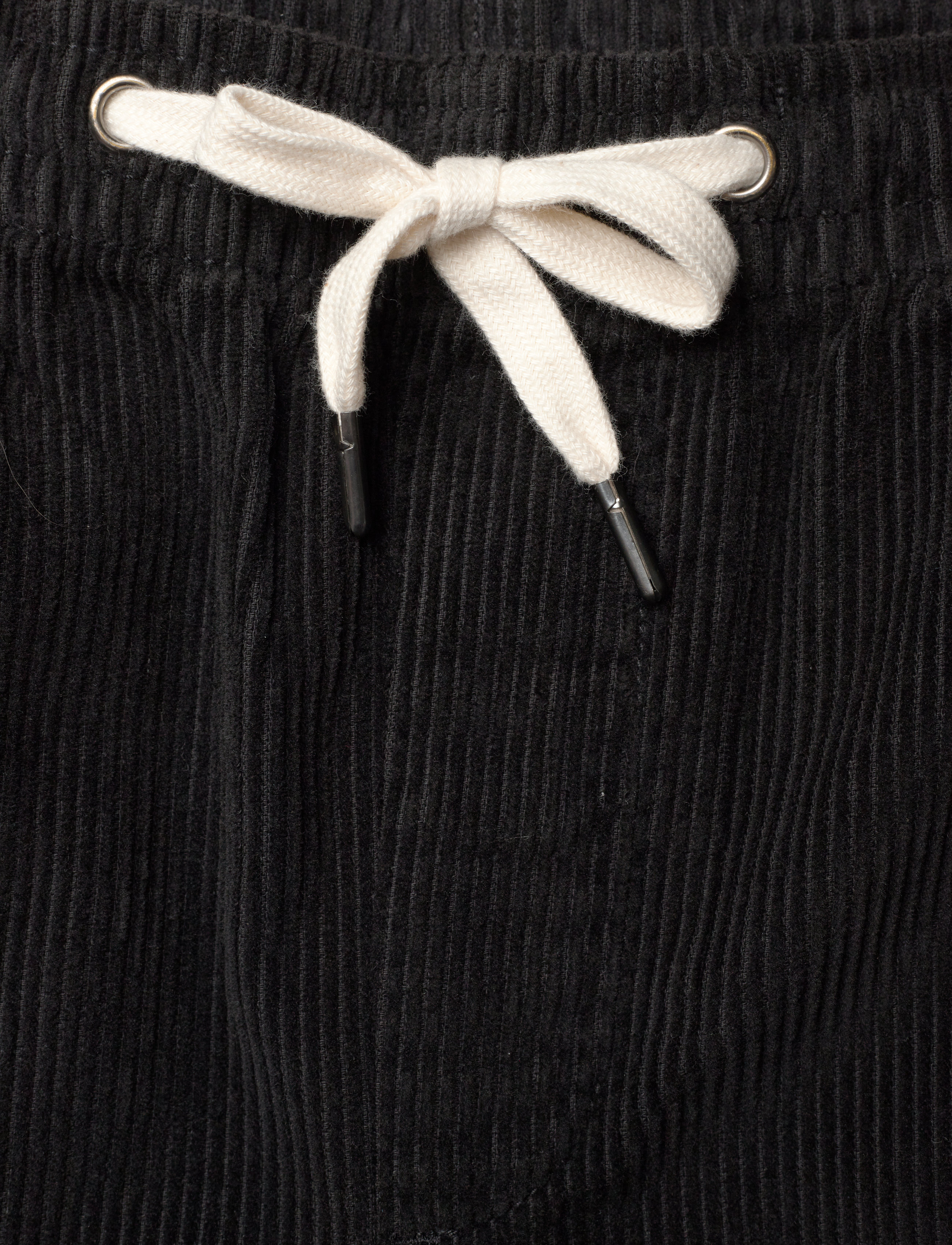 Lindbergh - Elastic waist corduroy pants - black - 3