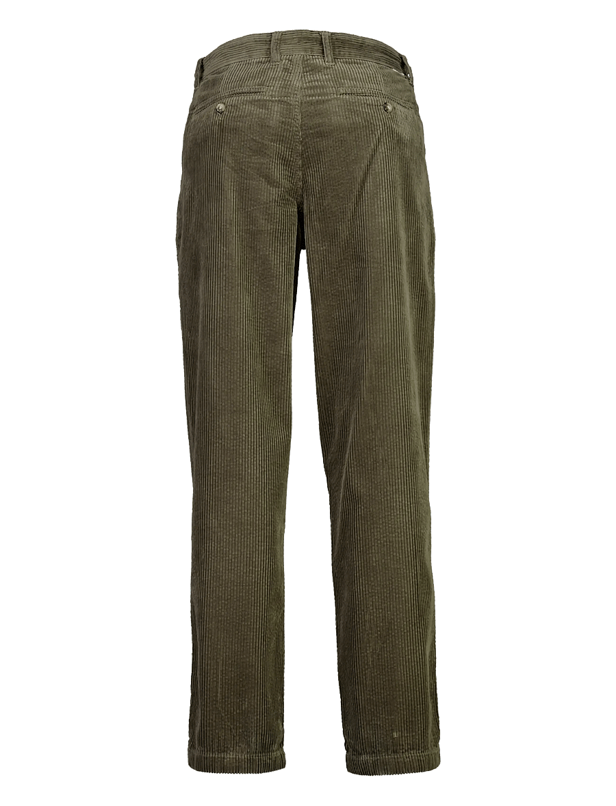 Lindbergh - Seersucker corduroy chino pants - chinos - dusty army - 2