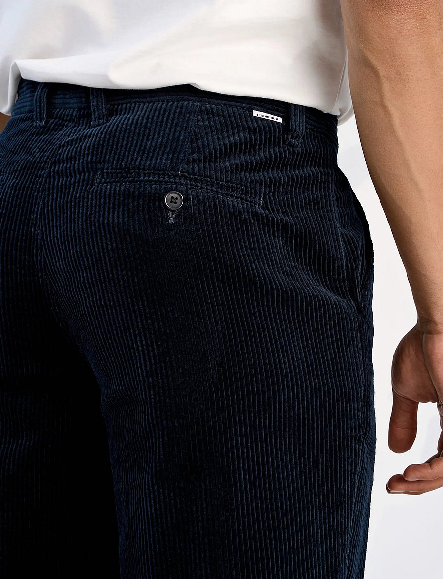 Lindbergh - Seersucker corduroy chino pants - chinos - navy - 5
