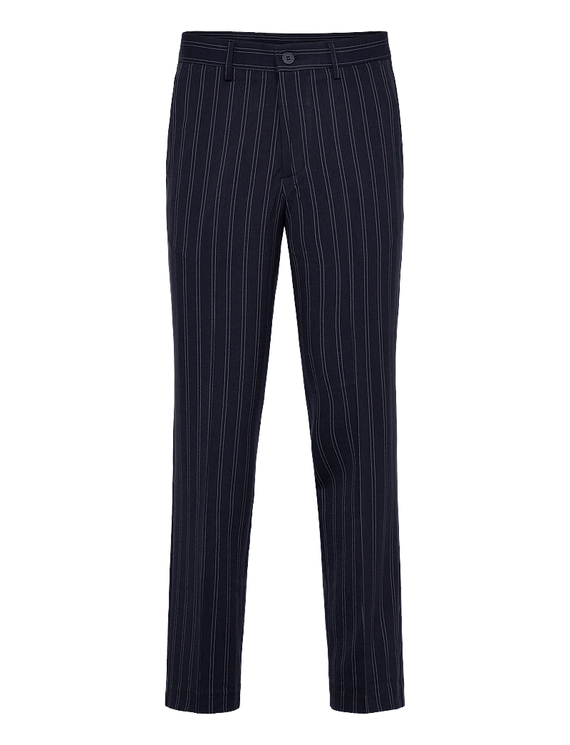 Lindbergh - Superflex pinstripe pants - kostymbyxor - navy - 1