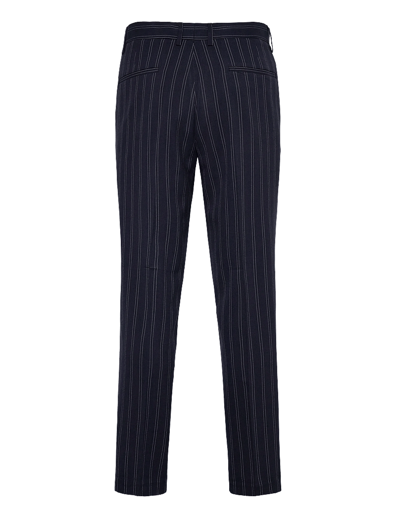 Lindbergh - Superflex pinstripe pants - kostymbyxor - navy - 2