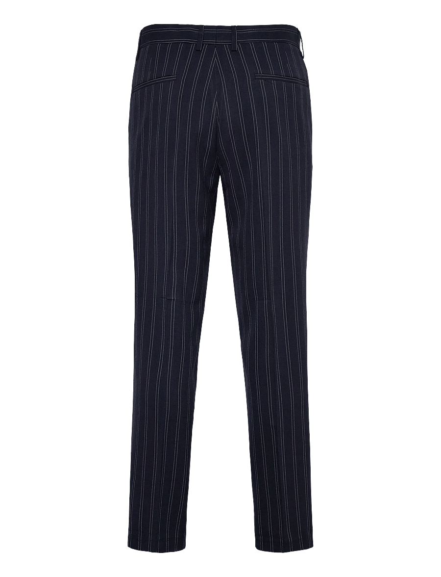Lindbergh - Superflex pinstripe pants - habitbukser - navy - 2