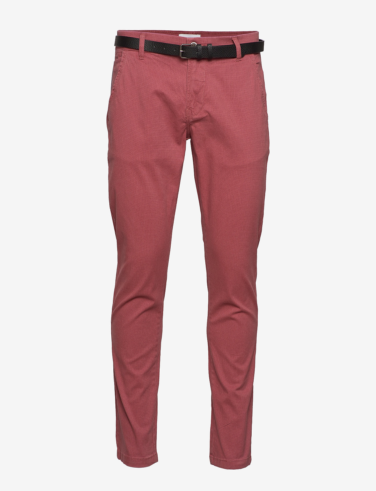 Lindbergh - AOP chinos with. belt - dusty rose - 0