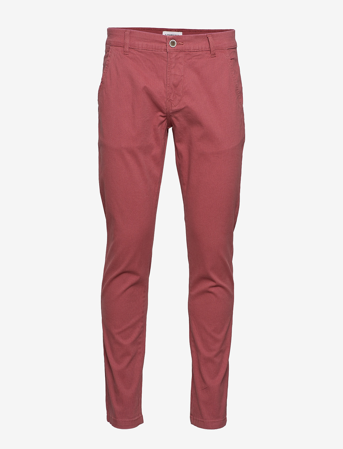 Lindbergh - AOP chinos with. belt - dusty rose - 2