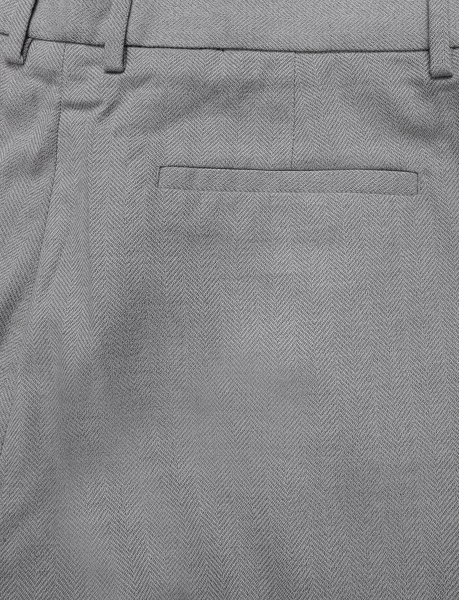 Lindbergh - Wool look herringbone pleated pants - suit trousers - stone mel - 2