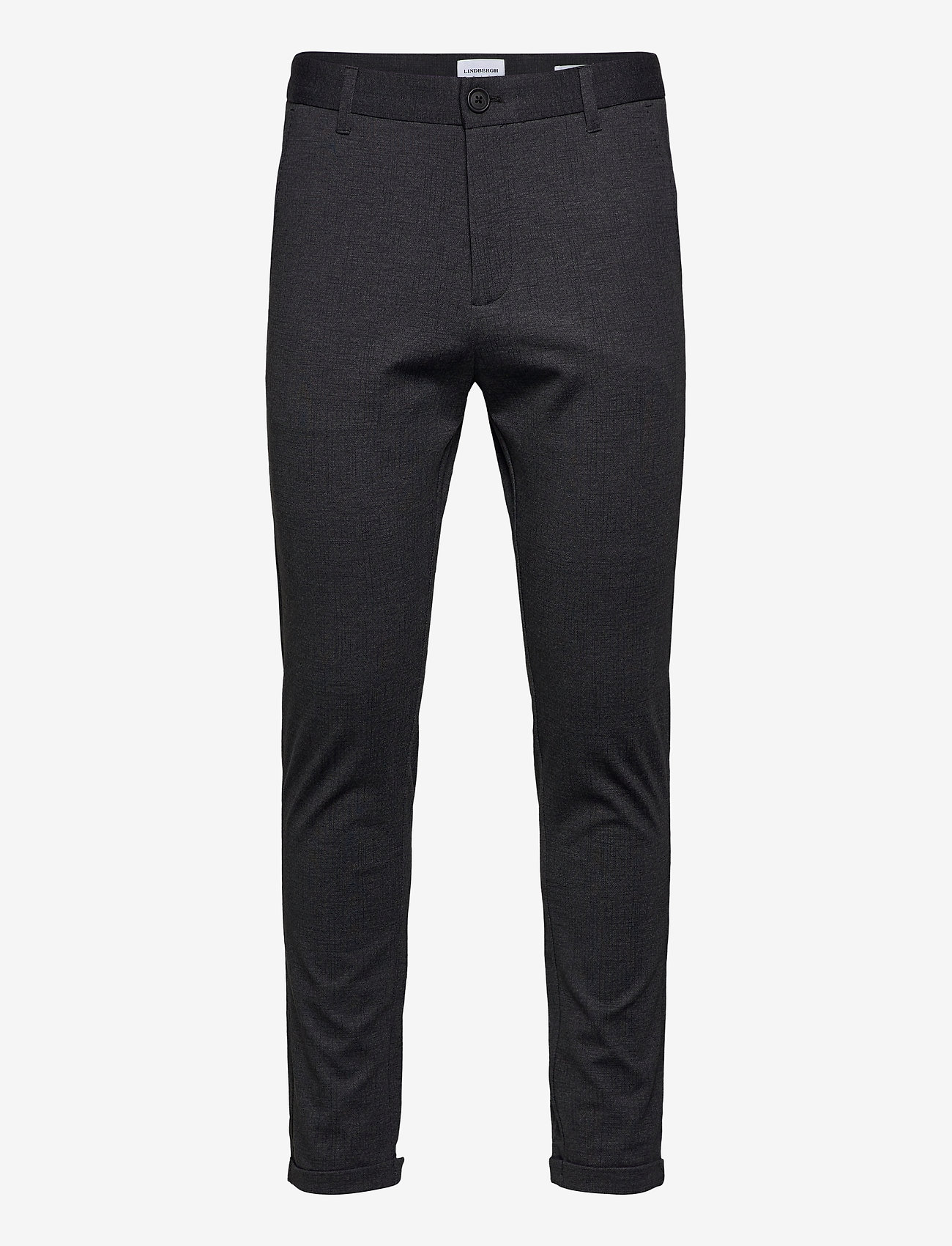 Knitted AOP herringbone pants - BLACK MIX