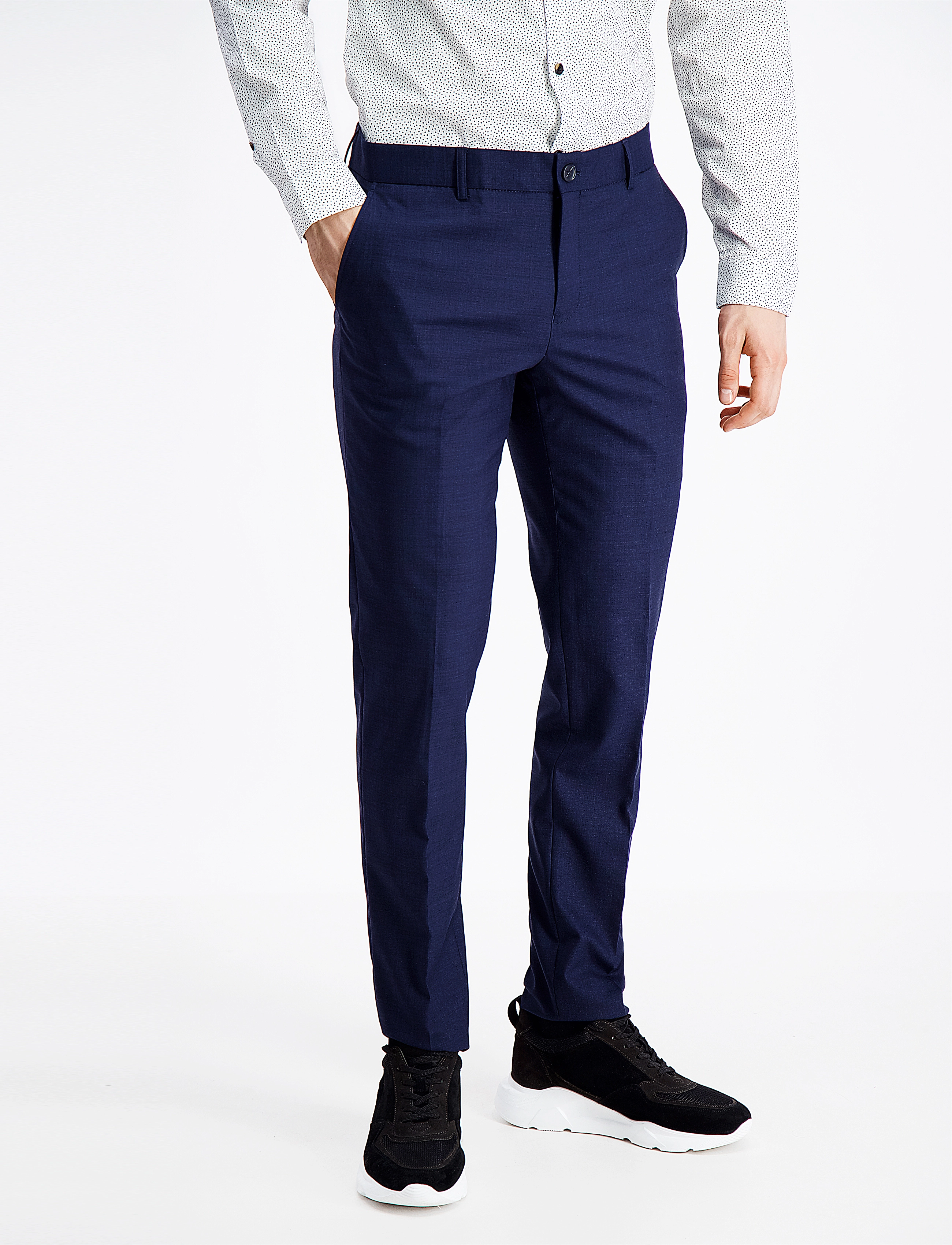 Lindbergh - Superflex pants - kostymbyxor - dk blue - 3