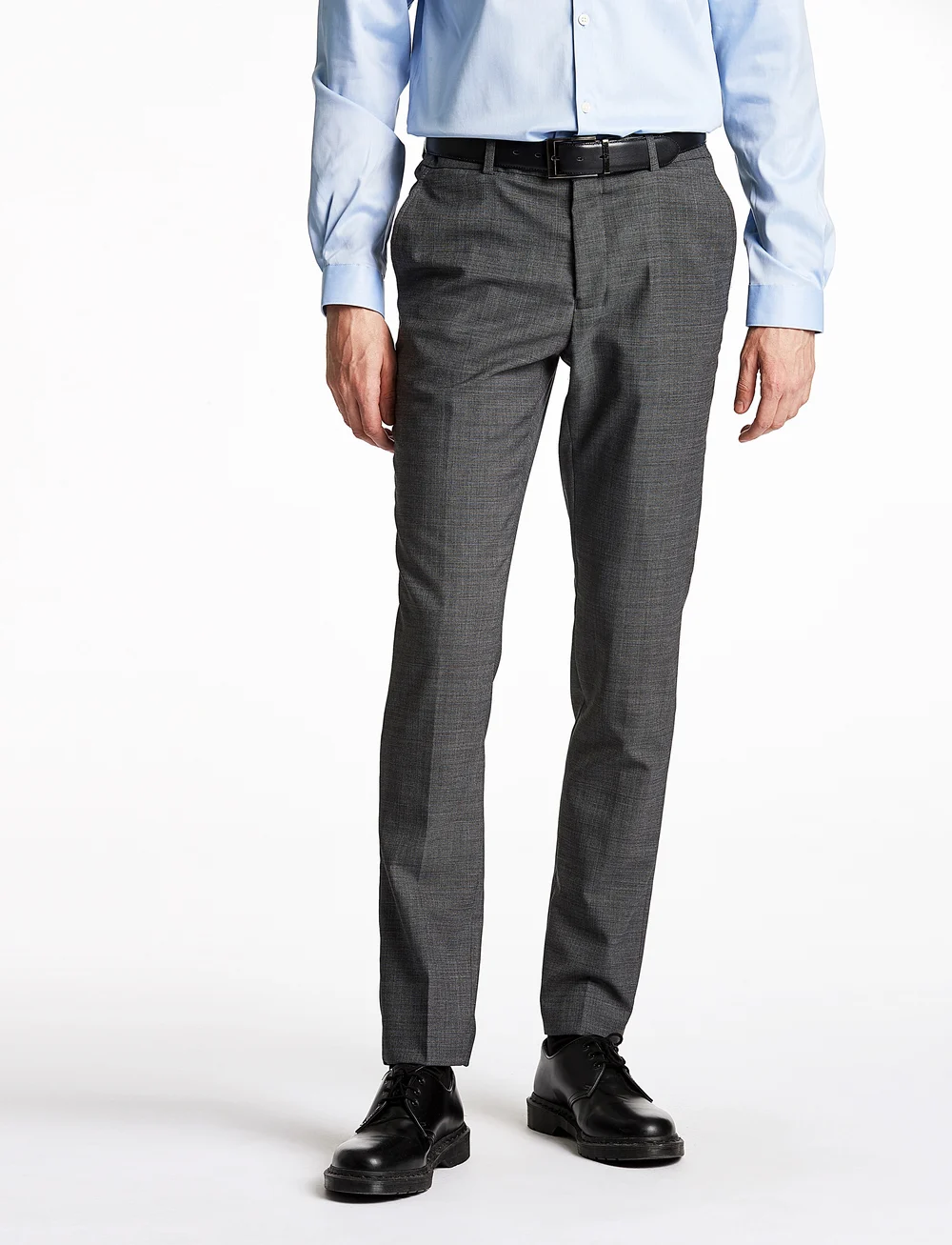 Lindbergh - Superflex pants - kostymbyxor - dk grey mel - 3