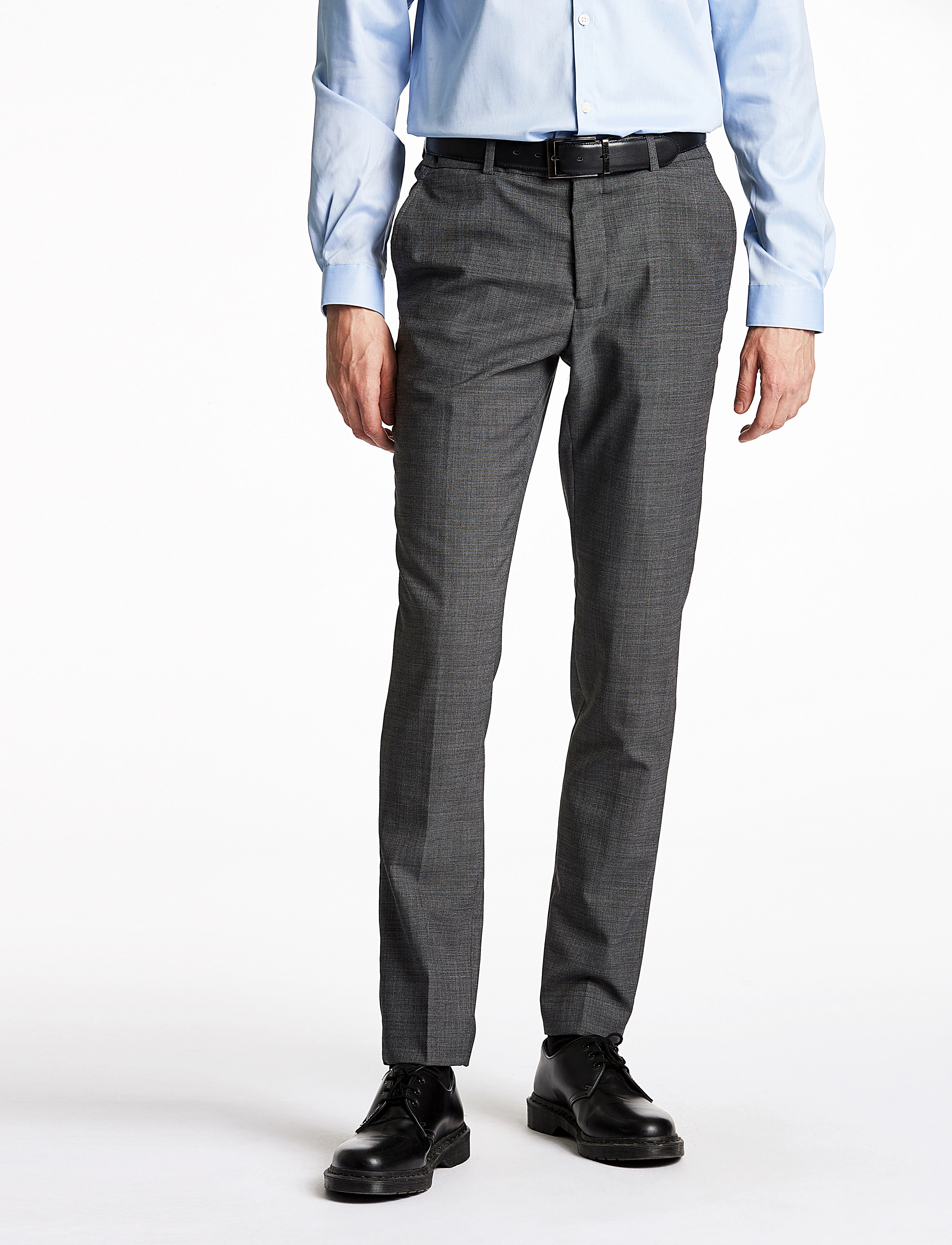 Lindbergh - Superflex pants - män - dk grey mel - 3